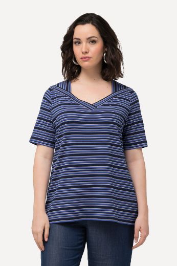 Plus size veliki brojevi Majica kratkih rukava V izreza za punije