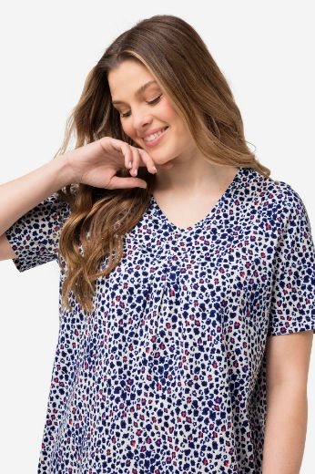 Plus size veliki brojevi Majica kratkih rukava V izreza za punije