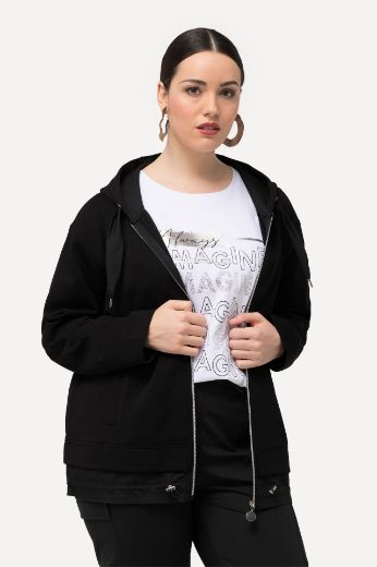 Plus size veliki brojevi Majica dugih rukava s kapuljačom i patentnim zatvaračem za punije