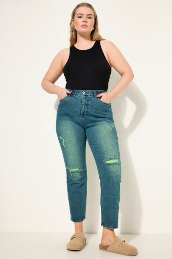 Plus size veliki brojevi Hlače od trapera visokog struka za punije