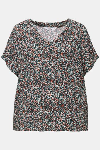 Plus size veliki brojevi Bluza V izreza cvjetnog uzorka za punije