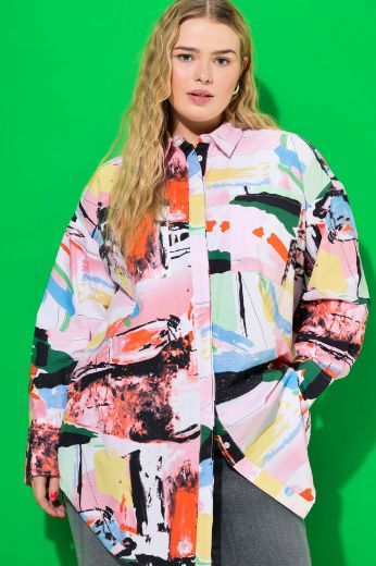 Plus size veliki brojevi Bluza dugih rukava duži model za punije