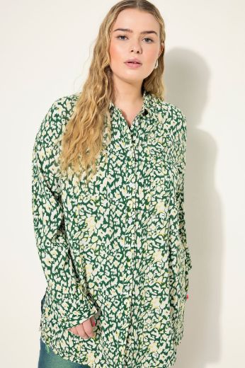 Plus size veliki brojevi Bluza dugih rukava s leopard uzorkom za punije