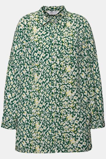Plus size veliki brojevi Bluza dugih rukava s leopard uzorkom za punije