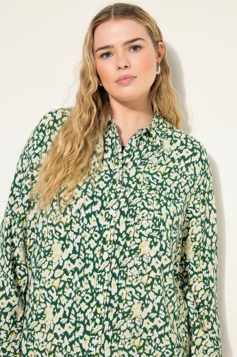 Plus size veliki brojevi Bluza dugih rukava s leopard uzorkom za punije