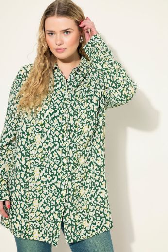 Plus size veliki brojevi Bluza dugih rukava s leopard uzorkom za punije