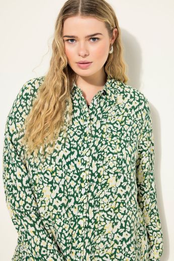 Plus size veliki brojevi Bluza dugih rukava s leopard uzorkom za punije
