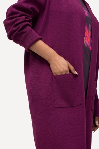 Plus size veliki brojevi Kardigan dugi model s džepovima za punije