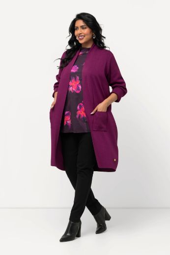 Plus size veliki brojevi Kardigan dugi model s džepovima za punije