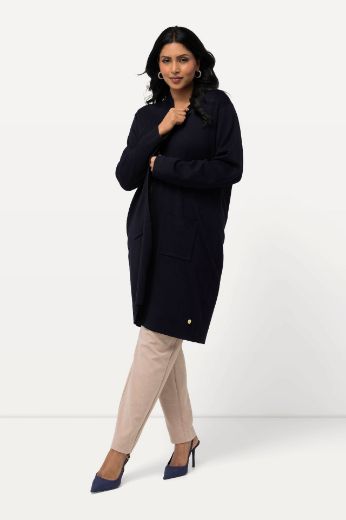 Plus size veliki brojevi Kardigan dugi model s džepovima za punije