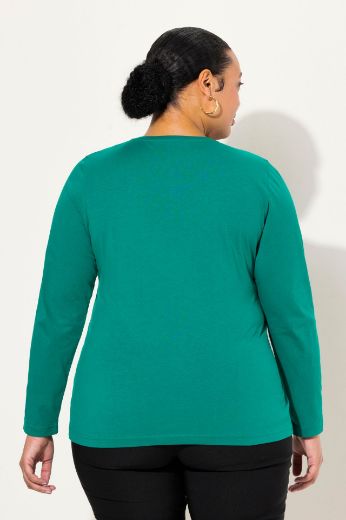 Plus size veliki brojevi Majica dugi rukavi okrugli izrez za punije