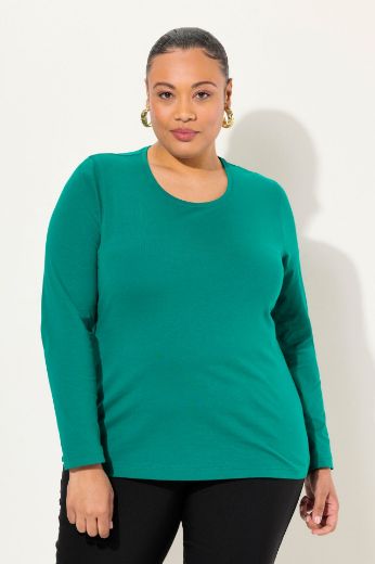 Plus size veliki brojevi Majica dugi rukavi okrugli izrez za punije