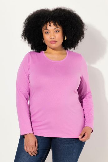 Plus size veliki brojevi Majica dugi rukavi okrugli izrez za punije
