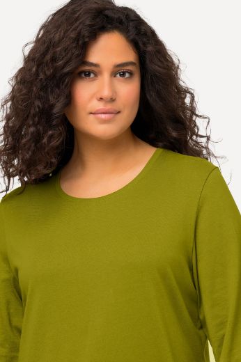 Plus size veliki brojevi Majica dugi rukavi okrugli izrez za punije