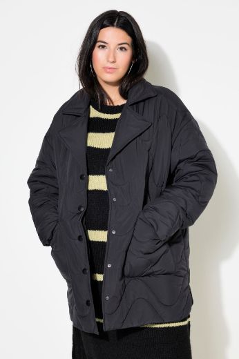 Plus size veliki brojevi Jakna s valovitim štepom za punije