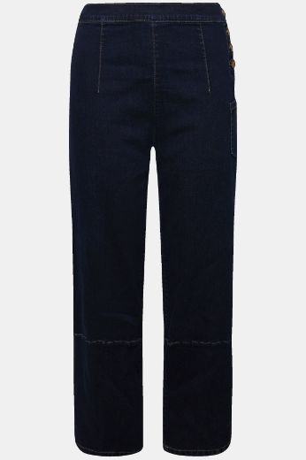 Plus size veliki brojevi Hlače traper šireg kroja nogavica za punije