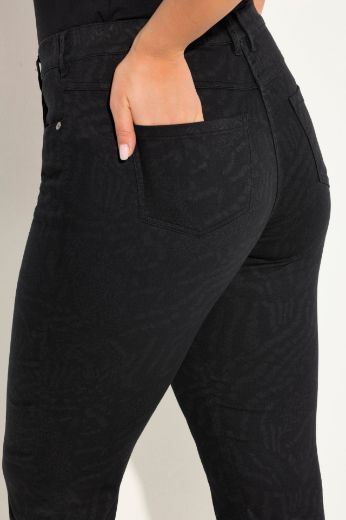 Plus size veliki brojevi Traperice Sarah s printom za punije