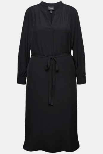 Plus size veliki brojevi Haljina midi dugih rukava za punije