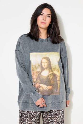 Plus size veliki brojevi Majica dugih rukava s printom za punije