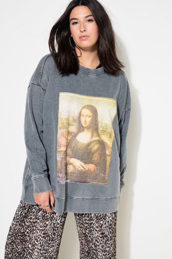 Plus size veliki brojevi Majica dugih rukava s printom za punije