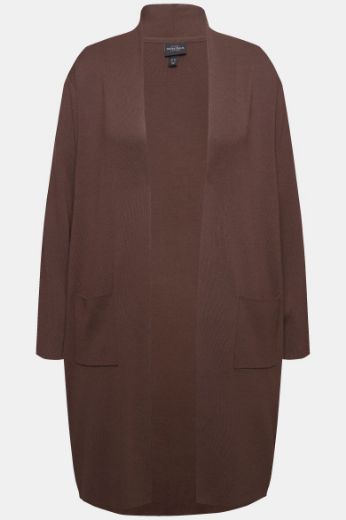 Plus size veliki brojevi Kardigan dugi model s džepovima za punije