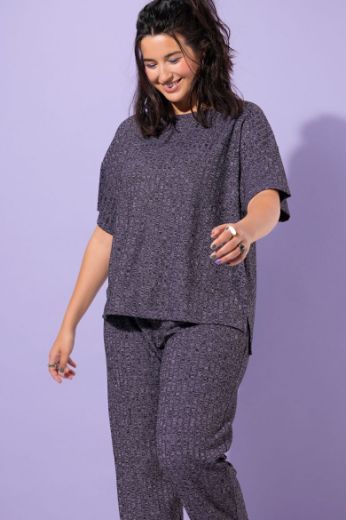 Plus size veliki brojevi Pidžama kratkih rukava i dugih nogavica za punije