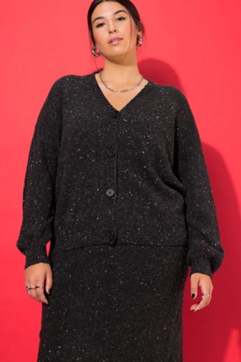 Plus size veliki brojevi Kardigan V ovratnika za punije