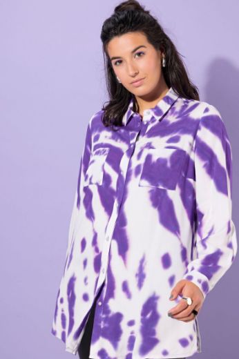 Plus size veliki brojevi Bluza dugih rukava s džepovima za punije