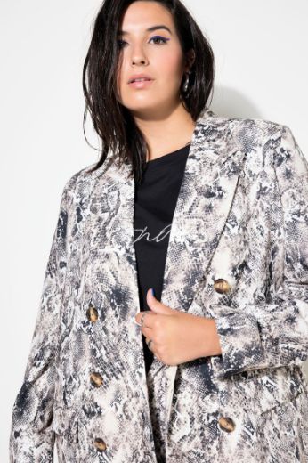 Plus size veliki brojevi Sako životinjskog printa za punije