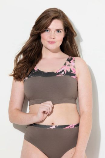 Plus size veliki brojevi Grudnjak sportski od eko pamuka za punije