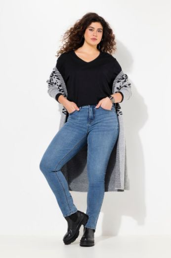 Plus size veliki brojevi Traperice uži kroj za punije