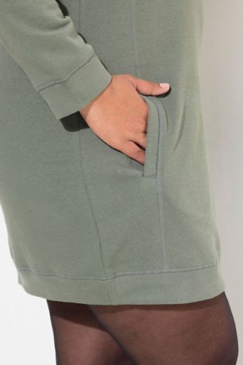 Plus size veliki brojevi Haljina povišenog ovratnika za punije