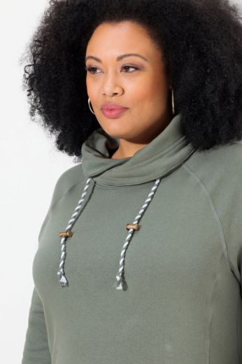 Plus size veliki brojevi Haljina povišenog ovratnika za punije
