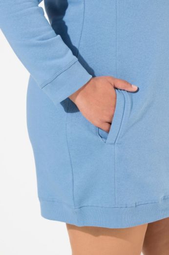 Plus size veliki brojevi Haljina povišenog ovratnika za punije