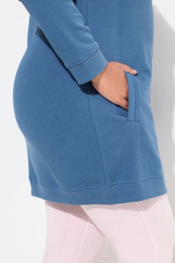 Plus size veliki brojevi Haljina povišenog ovratnika za punije