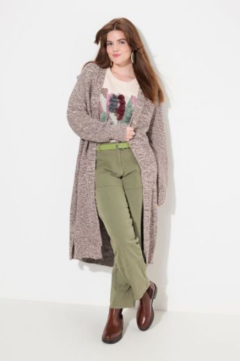 Plus size veliki brojevi Kardigan dužeg kroja bez kopčanja za punije