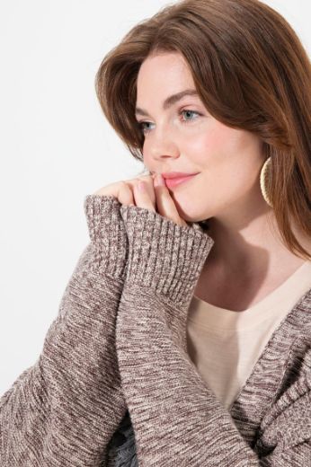 Plus size veliki brojevi Kardigan dužeg kroja bez kopčanja za punije