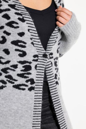 Plus size veliki brojevi Kardigan dugih rukava duži kroj za punije