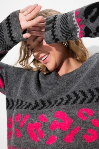 Plus size veliki brojevi Pulover dugih rukava za punije