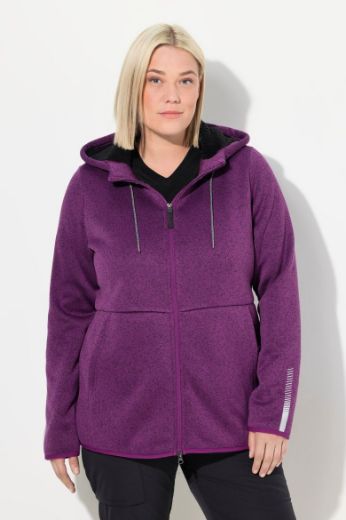 Plus size veliki brojevi Majica s patentnim zatvaračem i kapuljačom za punije