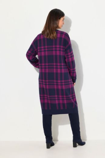Plus size veliki brojevi Kardigan karirani duži model za punije