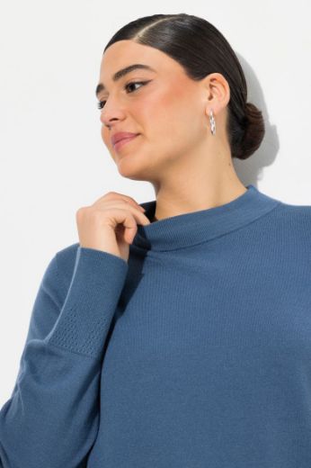 Plus size veliki brojevi Pulover povišenog ovratnika za punije