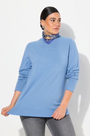 Plus size veliki brojevi Pulover povišenog ovratnika za punije