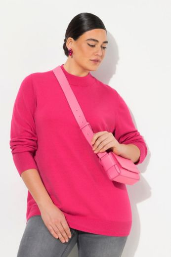 Plus size veliki brojevi Pulover povišenog ovratnika za punije