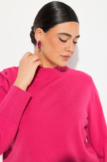 Plus size veliki brojevi Pulover povišenog ovratnika za punije