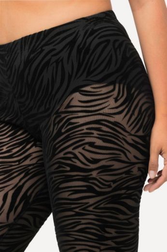 Plus size veliki brojevi Tajice s printom zebre za punije