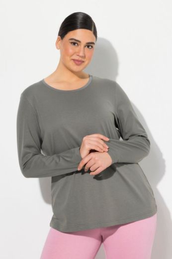 Plus size veliki brojevi Majica dugi rukavi okrugli izrez za punije