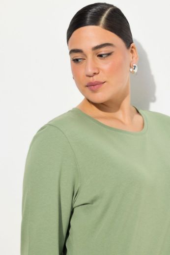 Plus size veliki brojevi Majica dugi rukavi okrugli izrez za punije