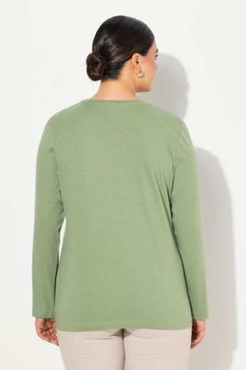 Plus size veliki brojevi Majica dugi rukavi okrugli izrez za punije