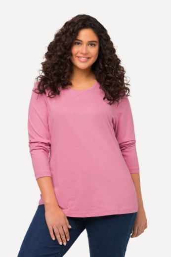 Plus size veliki brojevi Majica dugi rukavi okrugli izrez za punije